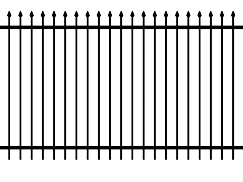 Panel de hierro ornamental de lanza prensada