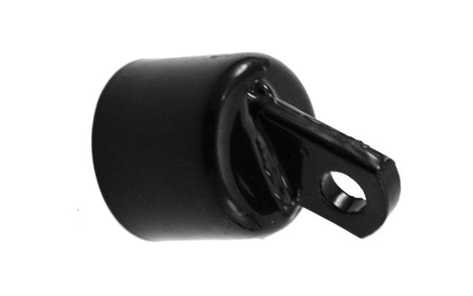Black coated Metal rail end