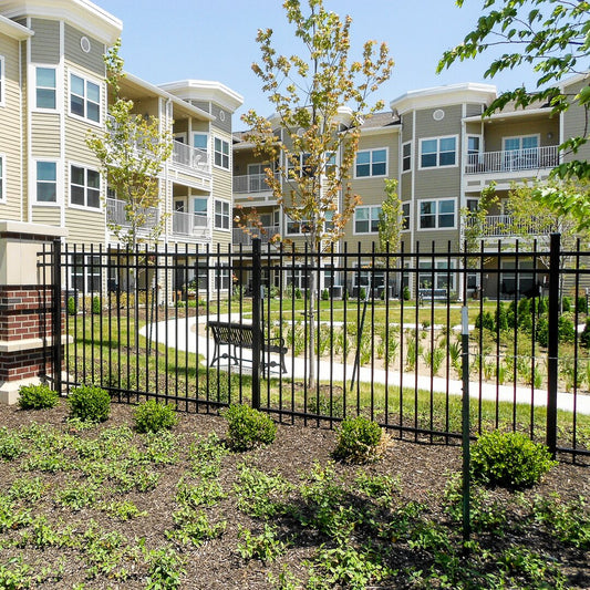Extruded top extruded bottom three rail panels in an apartment complex