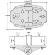 D&D Tru-Close Heavy Duty Multi-Adjust Hinges for Wood & Vinyl Gates - FenceSupplyCo.com