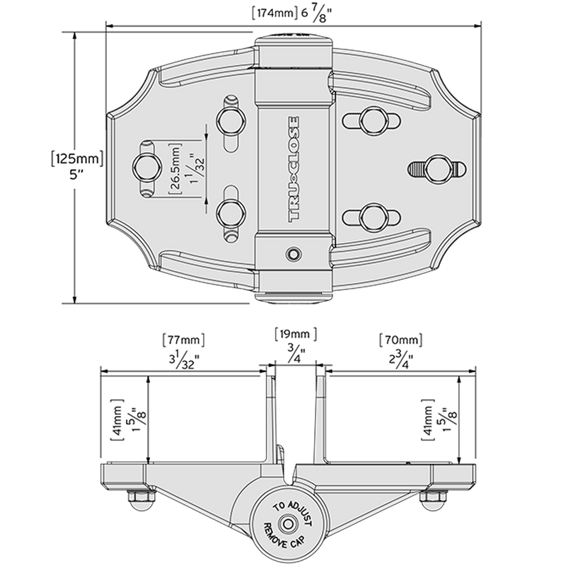 D&D Tru-Close Heavy Duty Multi-Adjust Hinges for Wood & Vinyl Gates - FenceSupplyCo.com