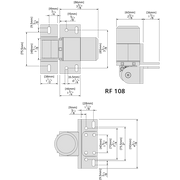 D&D SureClose ReadyFit Heavy Duty Hinge/Closer - Aluminum Brackets 74108313 - FenceSupplyCo.com