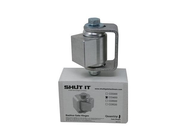 SHUT IT CI3400 Aluminum BadAss Hinge - FenceSupplyCo.com