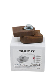 SHUT IT CI3620 Rusted Baby BadAss Hinge - FenceSupplyCo.com