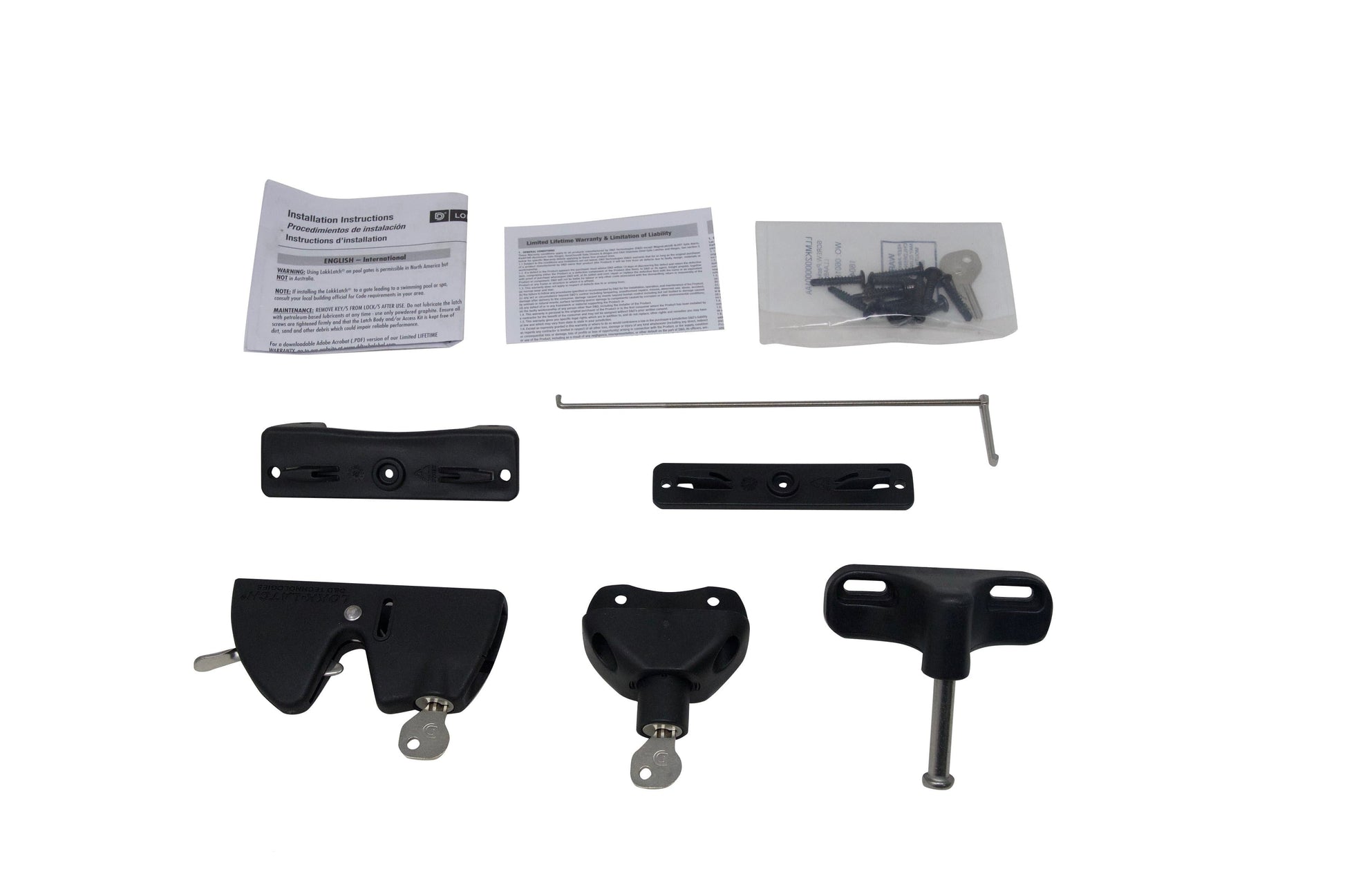 D&D LokkLatch Series 2 With Easy Access Kit - LLAAB - FenceSupplyCo.com