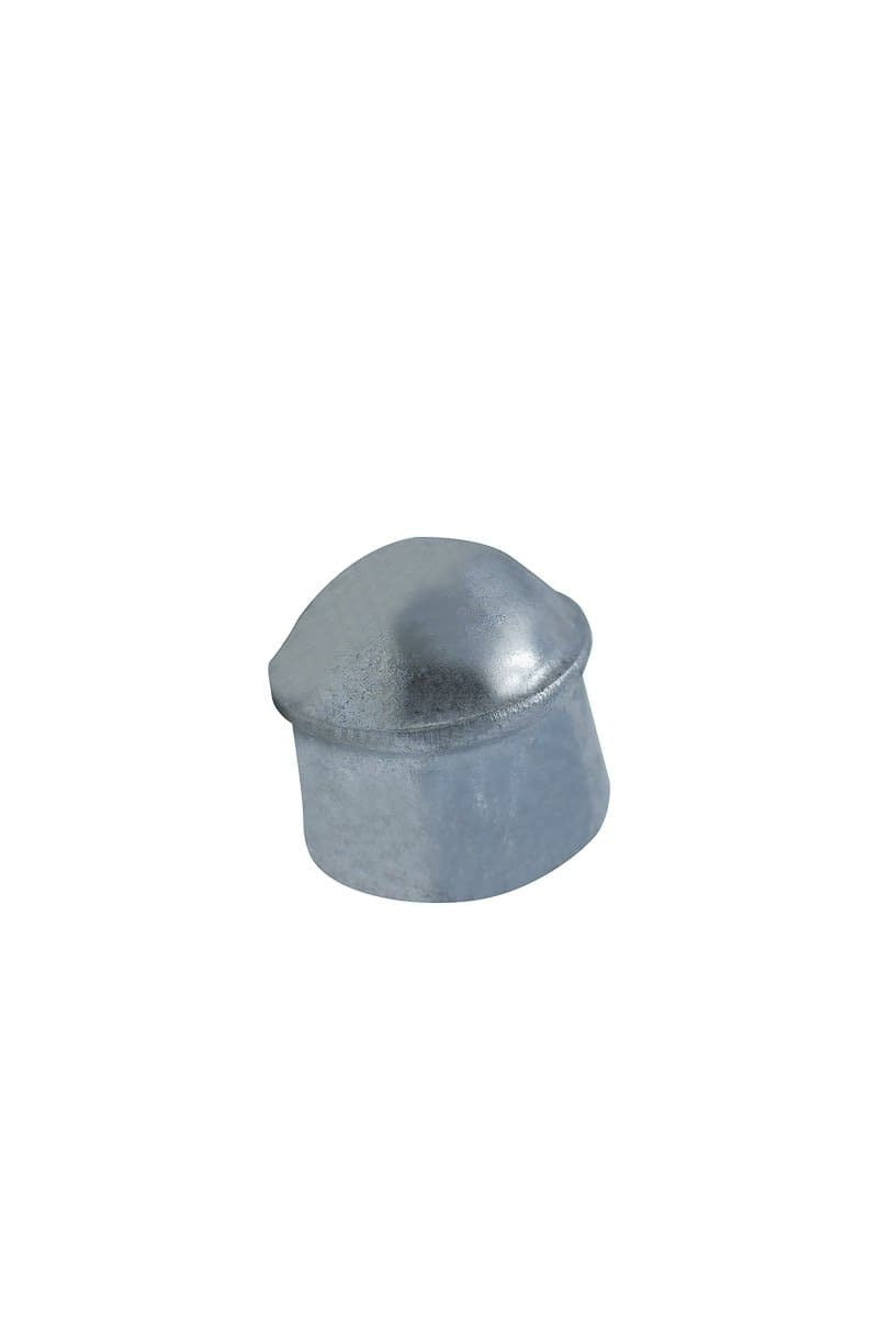 Dome Top Round Post Cap Galvanized - FenceSupplyCo.com
