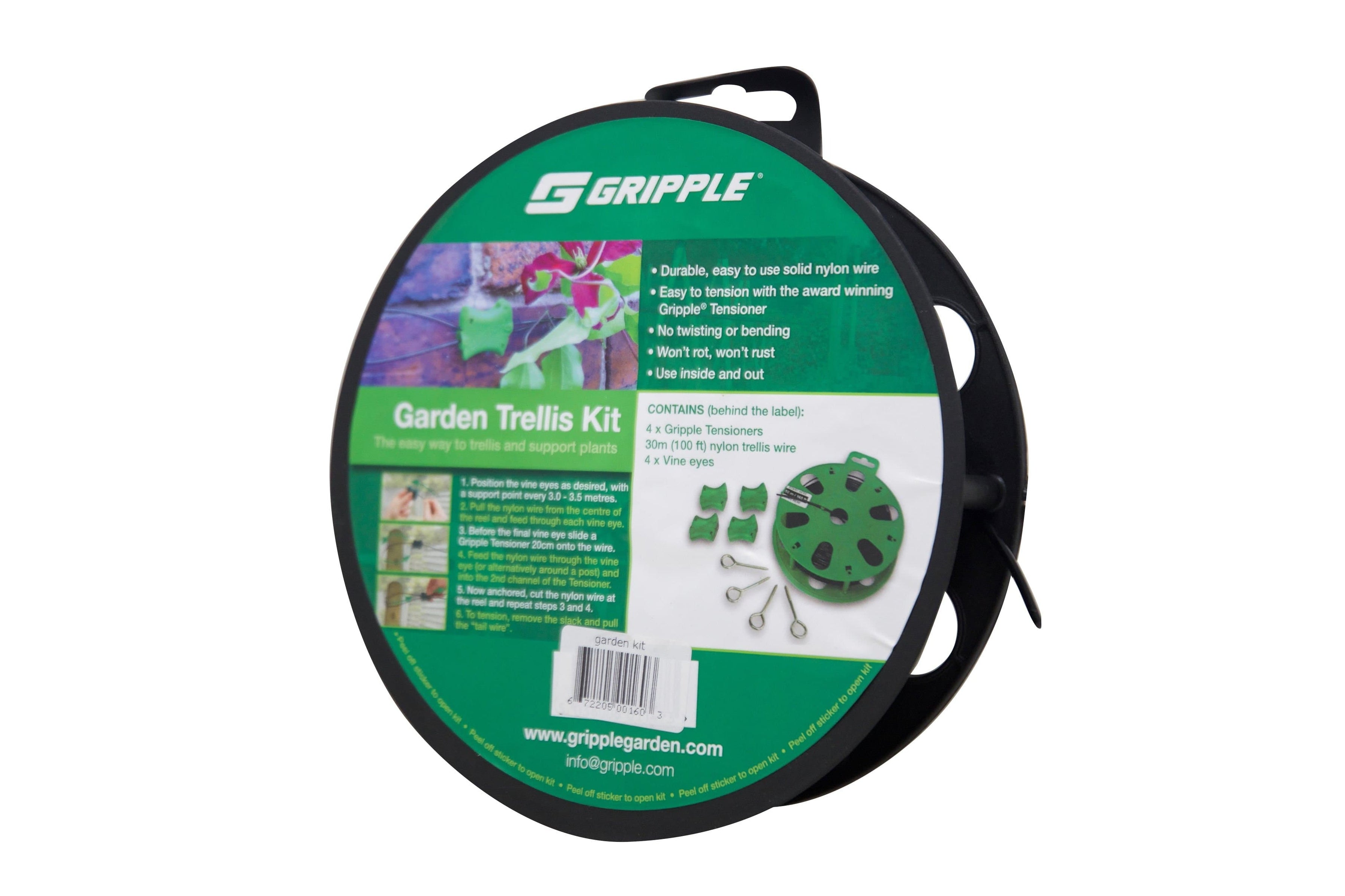 Greg Ripple Fencing Gripple Garden Trellis Kit - Plastic Gripple — Steel & Fence Supply