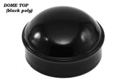 Black Coated Dome Top Post Cap - FenceSupplyCo.com